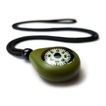 Polymath Products CMP-20 Compass Necklace. Rugged and reliable navigation aid with precision luminous dial. UK-made.