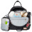 Skip Hop Skip Hop 200675, Multi-Function Baby Travel Bag with Changing Pad, Stroller Straps, Bottle Bag and Pacifier Pocket, Vegan Leather, Black with Gol 7