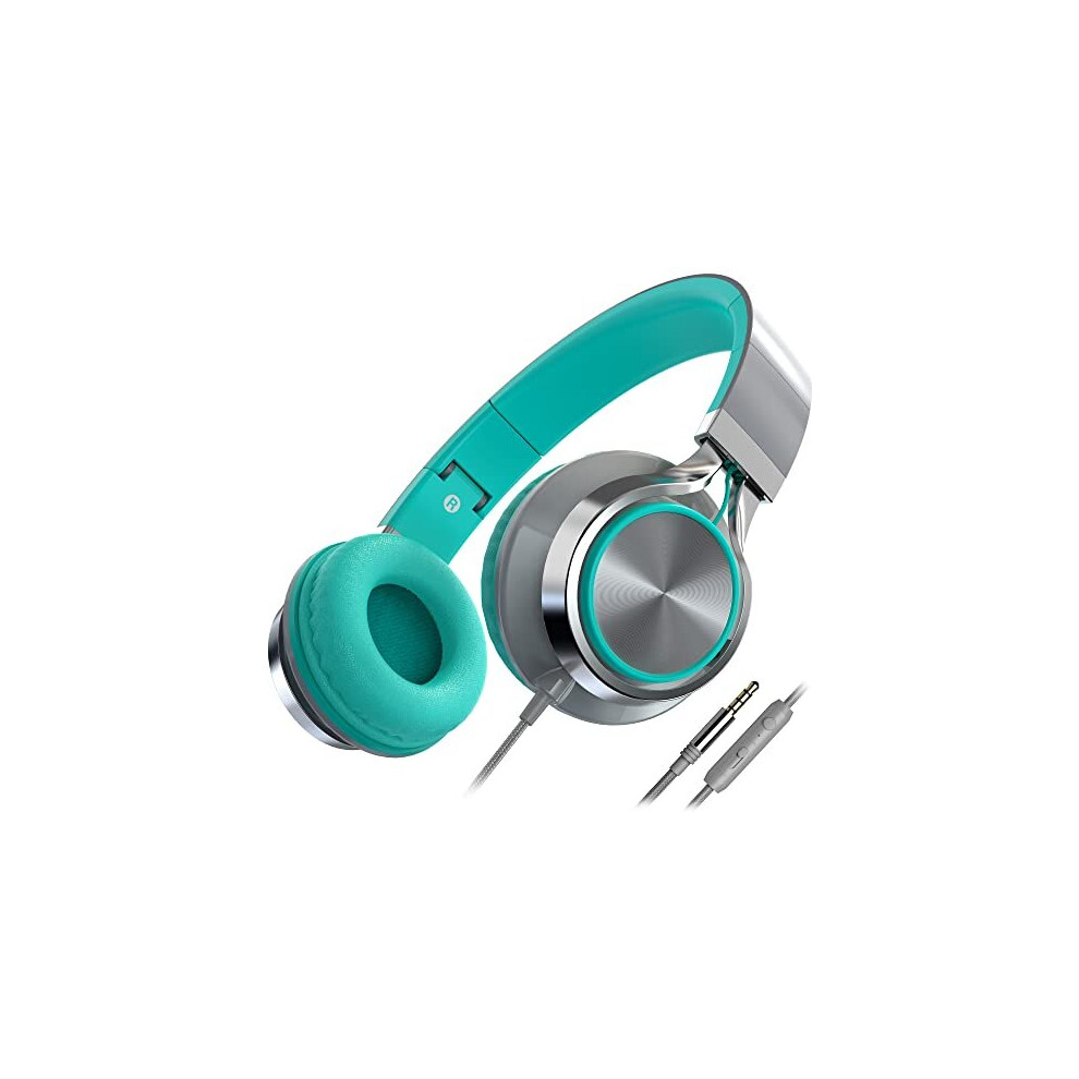 Ailihen C8 Headphones With Microphone And Volume Control Folding Lightweight Headset Earphones For Cellphones Tablets Smartphones Computer Pc Mp3 780411391651