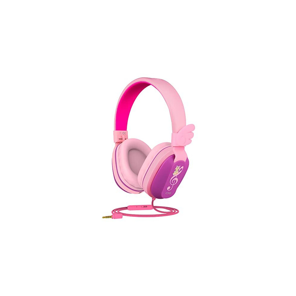 Kids Headphones, Riwbox CS6 Lightweight Foldable Stereo Headphones Over Ear Corded Headset Sharing Function with Mic and Volume Control Compatibl-image-OPC-P92CDTZ-NEW