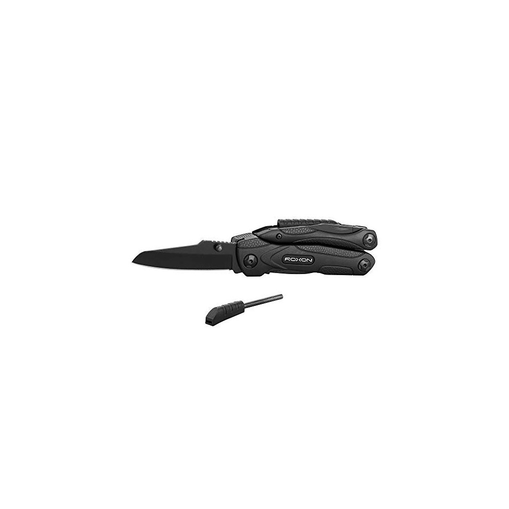 Roxon Cm1349 Spark Multitool Plier, 14-In-1 Multitools Folding Plier, Multipurpose Outdoor Survival Portable Multi Tool Set