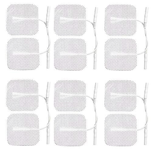 12 x Tens Electrodes pads,Electrode replacements (3 PACKS OF 4), Back ...