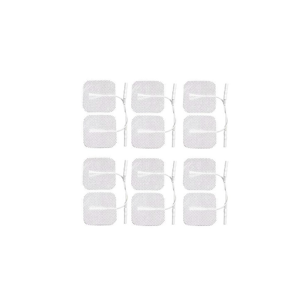 Babytens 12 X Tens Electrodes Pads,Electrode Replacements (3 Packs Of 4), Back, Hip, Leg, Labour Pain Relief 2" X 2" 5X5cm 50X50mm Elle, Femme. Lady, Boot