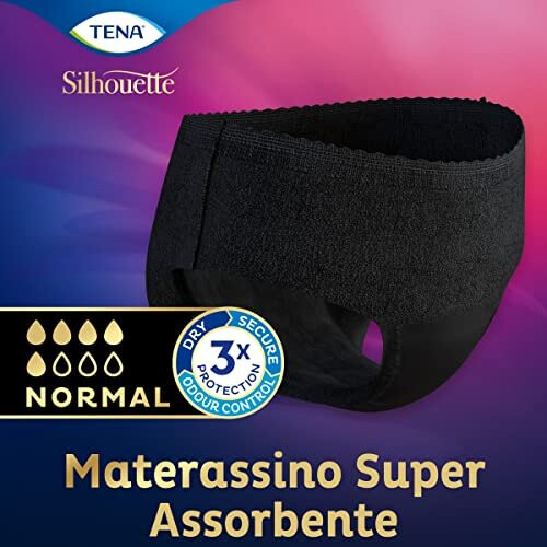 Tena TENA Silhouette, Noir, Low Waist 1