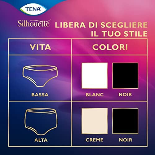 Tena TENA Silhouette, Noir, Low Waist 2