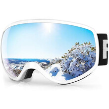 findway Kids Ski Goggles - Ski Goggles Kids 3-8 Years Compatible with Helmet Kids Skiing Goggles Snow Goggles for Boys Girls 100% UV Protection A
