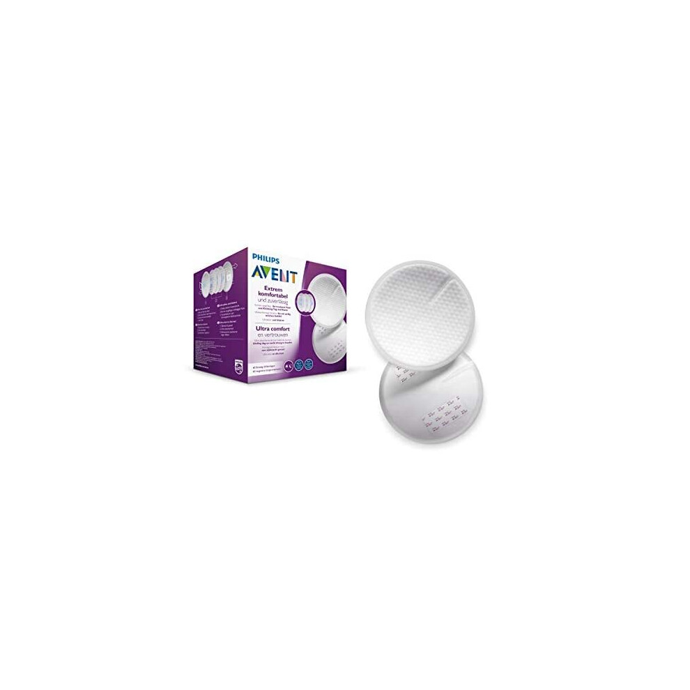 Philips Avent Disposable Breast Pads, SCF254/61, (Pack of 60) Transparant