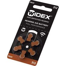 Rayovac Hearing aid Batteries - PR41, Size 312, 60 Cells. WIDEX Branding