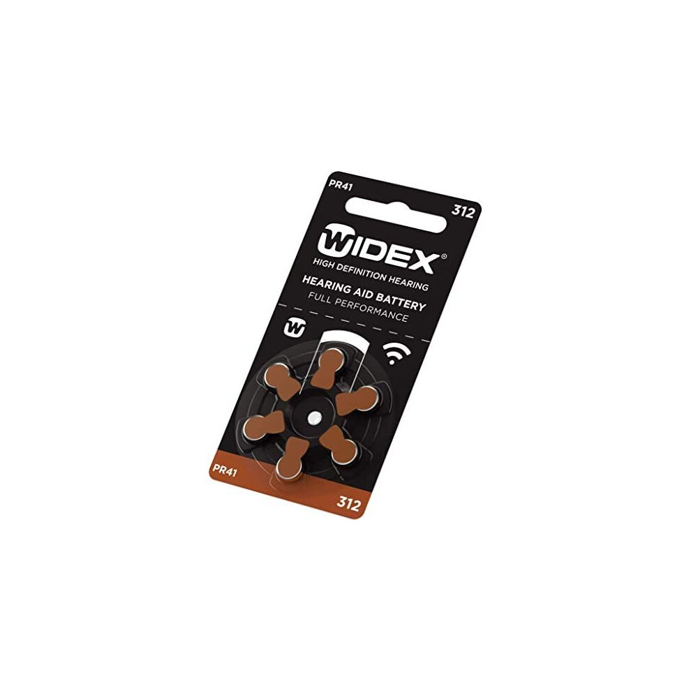 Rayovac Hearing aid Batteries - PR41, Size 312, 60 Cells. WIDEX Branding