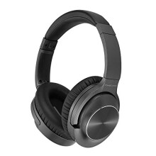 PowerLocus Active Noise Cancelling Headphones Over Ear, Bluetooth Headphones with Mic, Hi-Fi Sound, Deep Bass, Durable Wireless & Wired Headphone