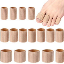 Toe Cushion Tube Toe Tubes Sleeves Soft Gel Corn Pad Protectors for Cushions Corns, Blisters, Calluses, Toes and Fingers (Mixed Size Toe Cushion