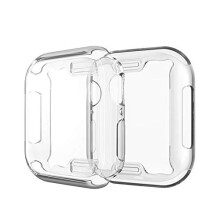 Case Compatible with Apple Watch Series 6 / SE / 5/4 Screen Protector 38mm, All Around Protective Clear Ultra-Thin Case Cover for iwatch 38mm (38