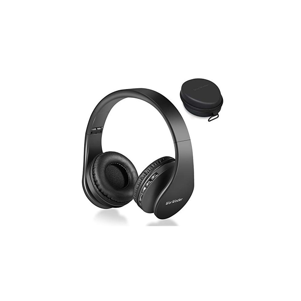 Wireless Bluetooth Over Ear Stereo Foldable Headphones,Wireless and Wired Mode Headsets with Soft Memory-Protein Earmuffs,Built-in Mic for Mobile