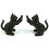 Cast Iron Bookends or Door Stops. A Set of 2 Cats Playing. The Perfect Gift for a cat Lover and a Book Lover Alike. (Pack of 2) 1