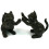 Cast Iron Bookends or Door Stops. A Set of 2 Cats Playing. The Perfect Gift for a cat Lover and a Book Lover Alike. (Pack of 2) 5