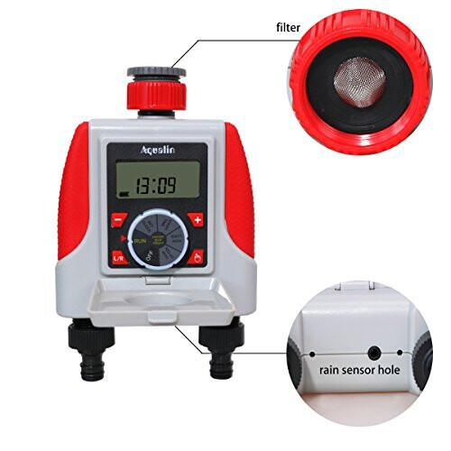 Aqualin Two Outlets Electronic Hose Tap Water Timer Garden Irrigation System Controller Watering Computer Waterproof 2