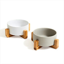 PiuPet Bowls for Cats and Dogs - 2 x 850 ml - Feeding Bowl Cat - Dog Bowls on stands - Raised Dog Bowl