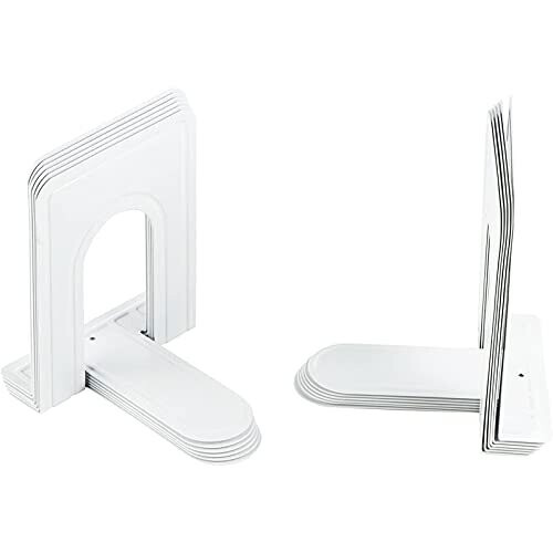 Juvale 12-Count of Heavy Duty Iron Bookends for Shelves