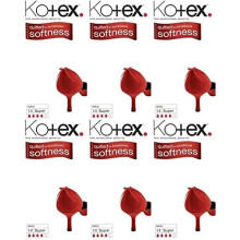 SIX PACKS of Kotex Maxi Super 14 Pads