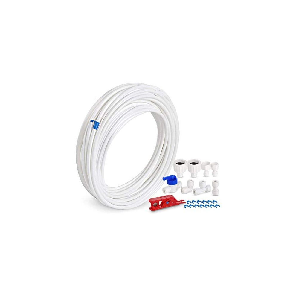 ilauke 15M NSF Certified Water Supply Pipe Tube and Fridge Connectors Kit - Image 3