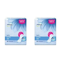 2 x TENA Lady Extra Duo Pack 2 x 10 Towels-(20 TOWELS)-FREE UK DELIVERY