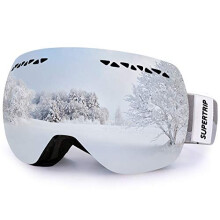 Supertrip Ski Goggles Over Glasses UV400 Anti-fog Skiing / Snowboard Goggles for Men & Women Professional Snowmobile Skate Goggles