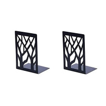Book Ends Universal Premium Bookends for Shelves, Non-SkidBookend, Heavy Duty Metal Book End, Bookend Supports, Book Stoppers, (4Pairs/8Pieces) (