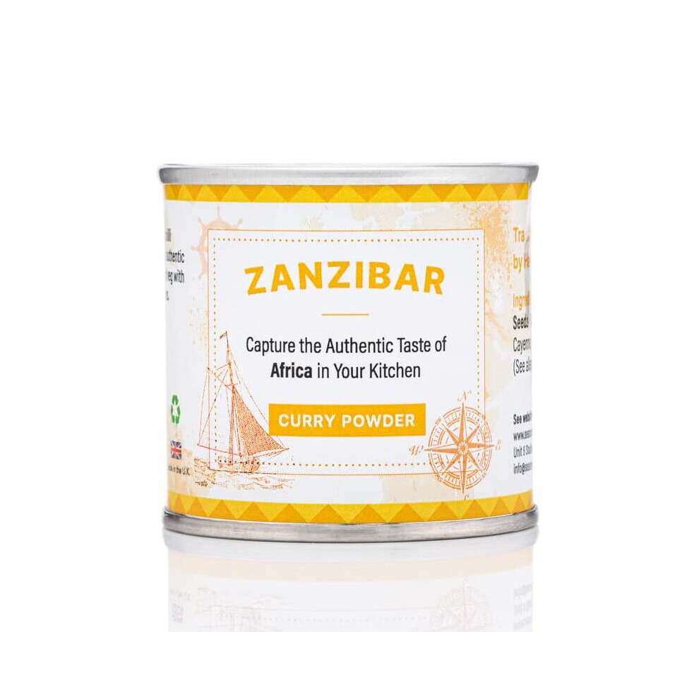 Seasoned Pioneers Spice Zanzibar Curry Powder Seasoning Mixed 60G Tin