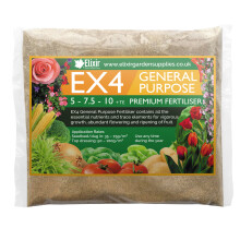 (10kg, Bag) Elixir Gardens EX4 General Purpose Premium Fertiliser | 5-7.5-10 + Trace Elements | Covers up to 750m² | 100g - 25kg Supplied in Bag or Tub