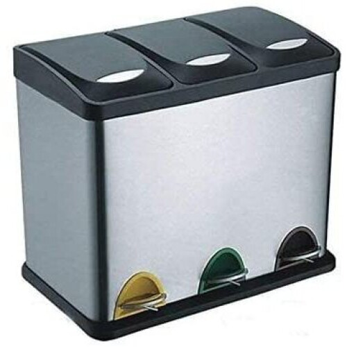 Evre EVRE Recycling Bin 24 Litre Capacity / 3 Compartments