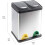 Evre Evre Recycling Bin with Lid/ 16 Litre Capacity /2 Compartments (8L+8L) 2