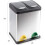 Evre Evre Recycling Bin with Lid /30 Litre Capacity/2 Compartments(15L+15L) 2