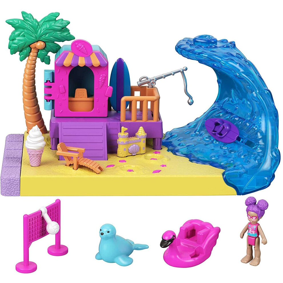 Polly Pocket Pollyville Sunshine Beach Playset