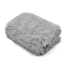 (Silver ) Cuddly Teddy Sofa Bed Fleece Fur Blanket
