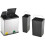 Evre Evre Recycling Bin with Lid/36 Litre Capacity /2 Compartments(12L+24L) 3