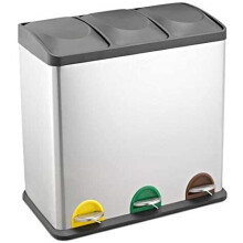 EVRE Recycling Bin with Lid/60 Litre Capacity /3 Compartments(3x20L)