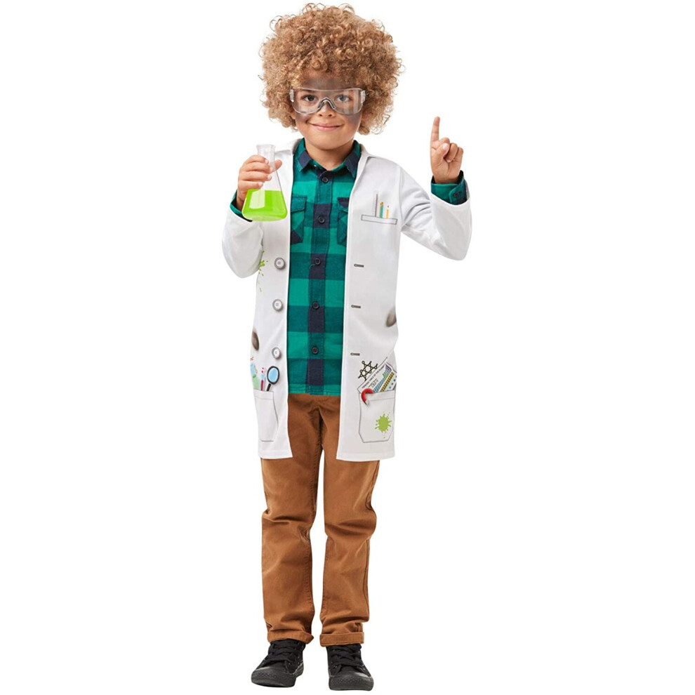 Rubies Rubie's Official Mad Scientist Jacket Fancy Dress, Lab Doctor Uniform, Childs