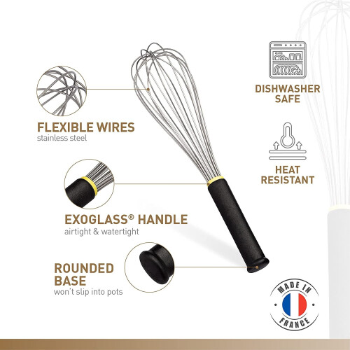 Matfer 111022 Whisk with Plastic Handle, 10" 1