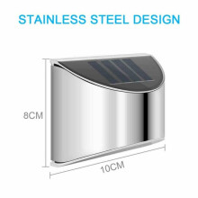 8X Super Bright Solar Powered LED Door Fence Wall Lights Outdoor Garden Lamp