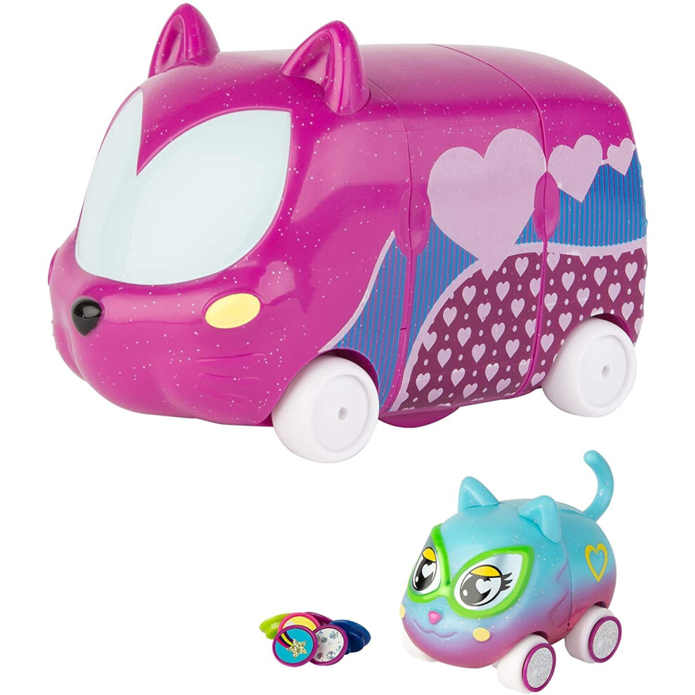 Ritzy Rollerz Cute Collectable Animal Girls' Toy Cars with Surprise Charms, Heelz on Wheelz Shoe Shop Playset with Helena Heelz, Girls Playset Toy for