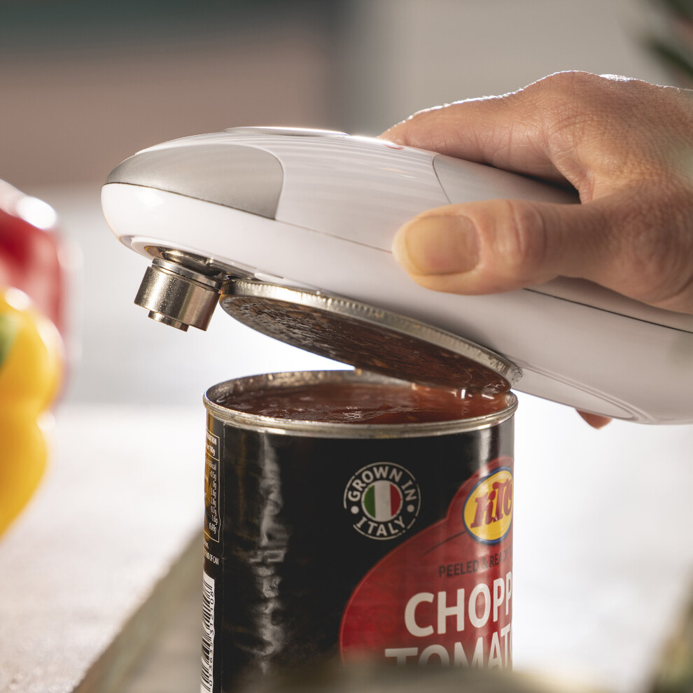 Electric Tin Can Opener Automatic One Touch Battery Operated