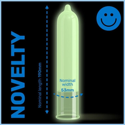 Pasante Pasante GLOW - 12 fluorescerende condooms 1