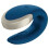 SATISFYER DOUBLE LOVE LUXURY PARTNER VIBRATOR - BLUE 2