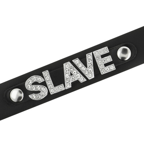 COQUETTE CHIC DESIRE CHOKER VEGAN LEATHER - SLAVE 2