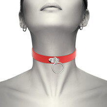 COQUETTE CHIC DESIRE HAND CRAFTED CHOKER FETISH - RED