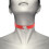 COQUETTE CHIC DESIRE HAND CRAFTED CHOKER FETISH - RED 1