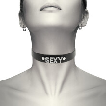 COQUETTE CHIC DESIRE HAND CRAFTED CHOKER VEGAN LEATHER - SEXY