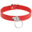 COQUETTE CHIC DESIRE HAND CRAFTED CHOKER FETISH - RED 2