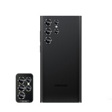 Compatible With Samsung Galaxy S22 Ultra Set of 5 Black Glass Camera Lens Protectors