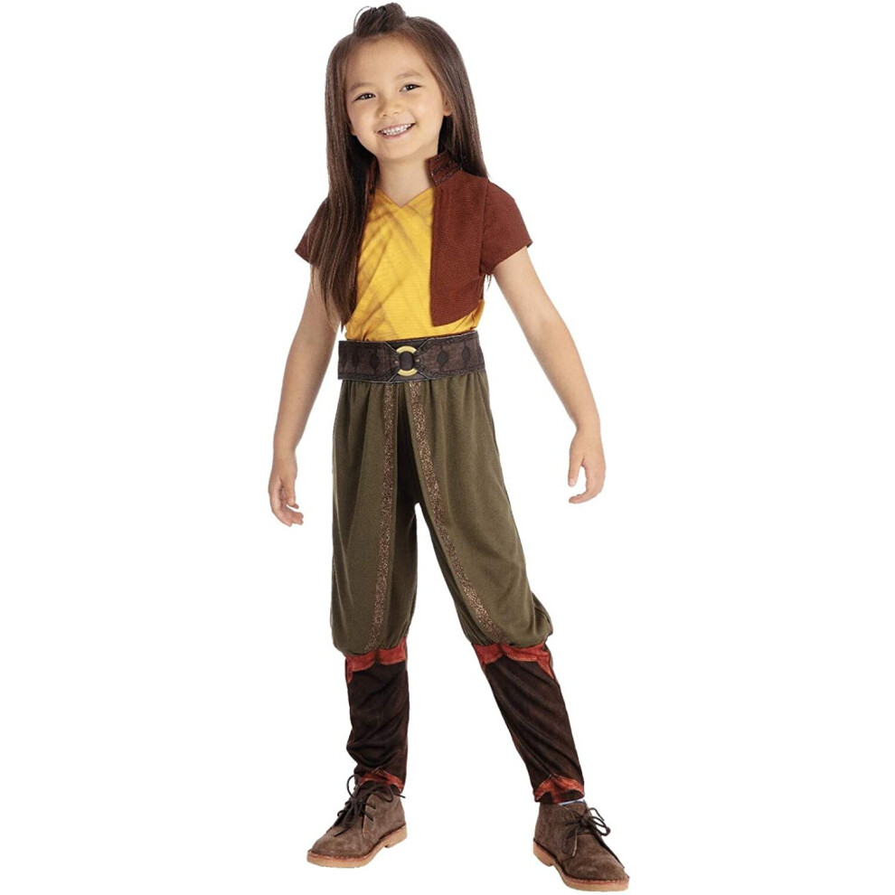 Rubies Official Disney Raya Deluxe Costume, Raya And The Last Dragon Girls Kids Fancy Dress